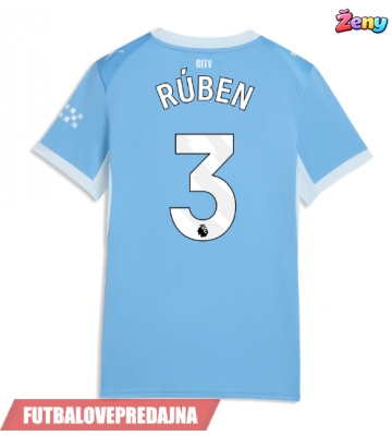 Lacne Ženy Futbalové dres Manchester City Ruben Dias #3 2026-27 Krátky Rukáv - Domáci